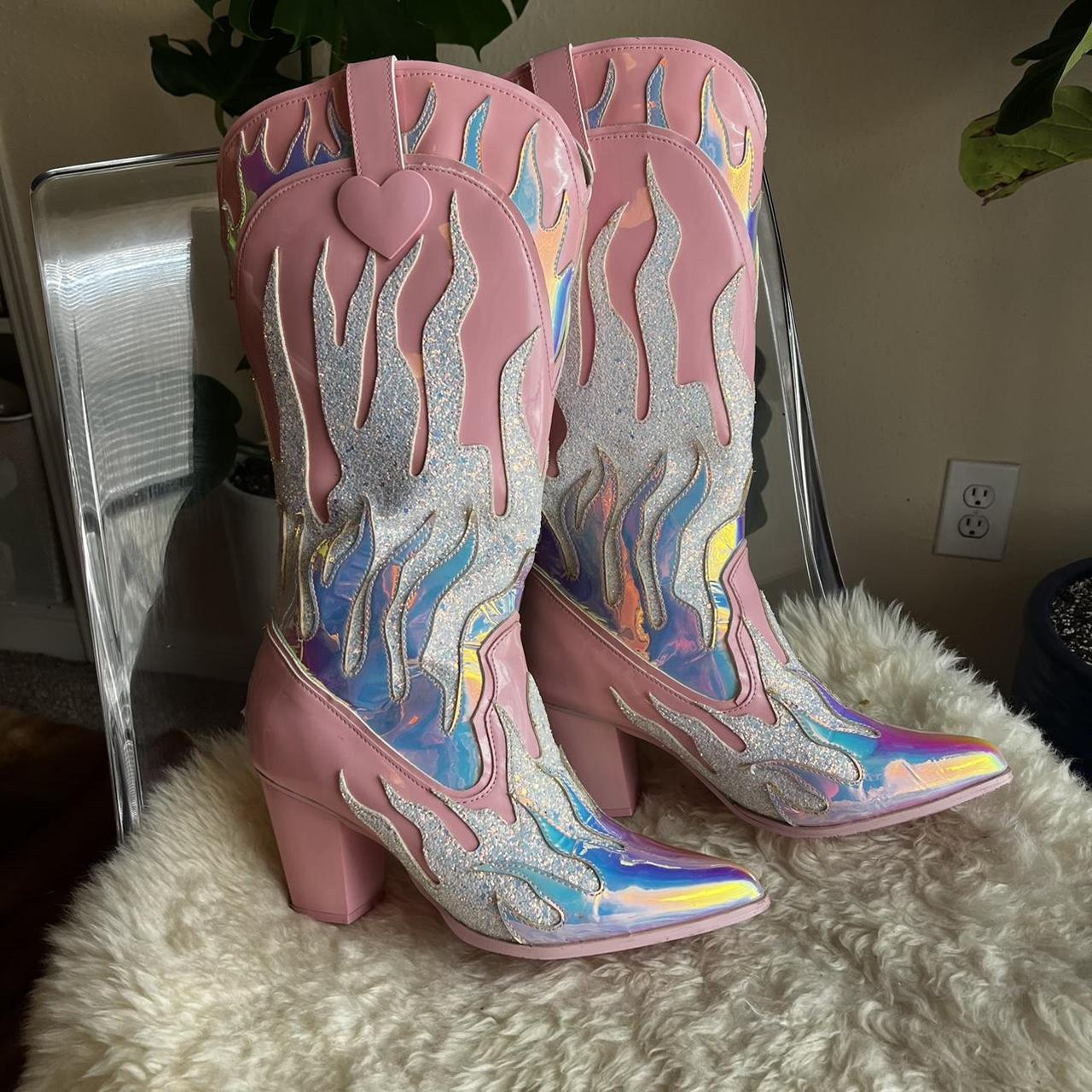 holographic cowgirl boots