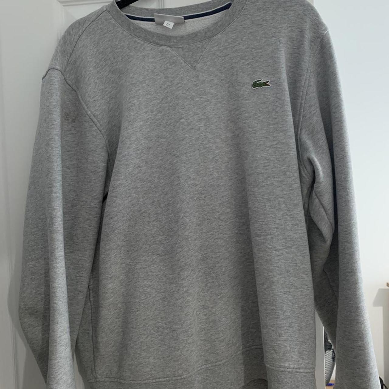 Lacoste Men's Grey Sweatshirt | Depop