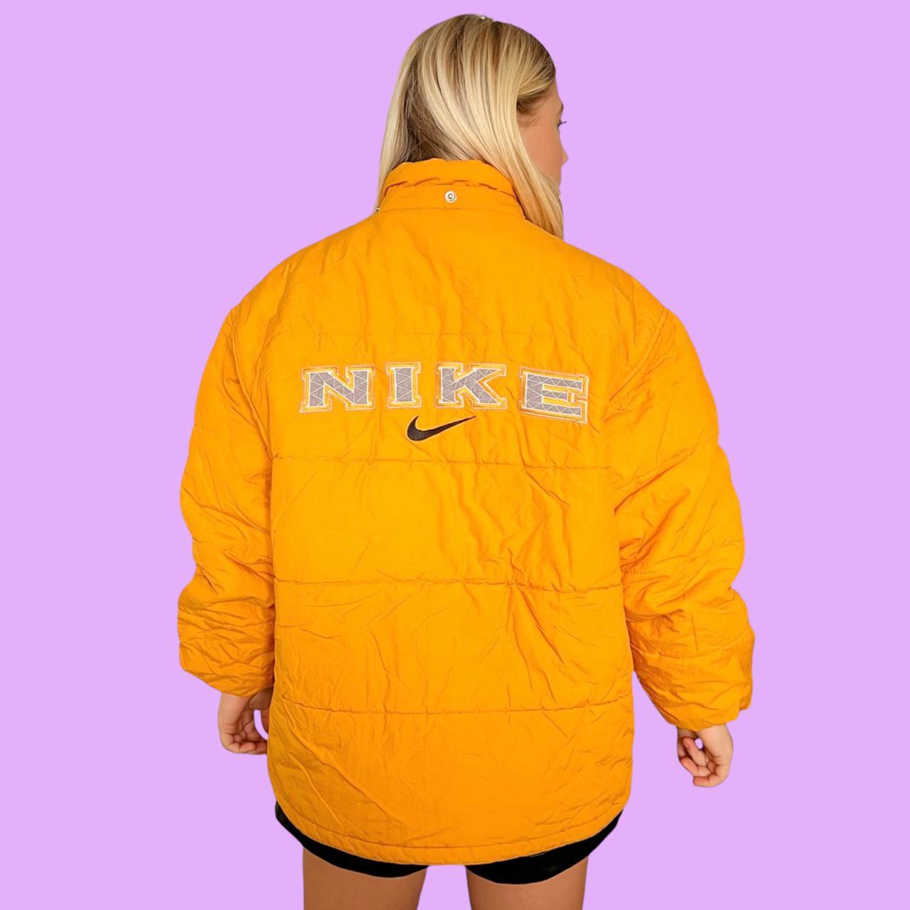 orange nike puffer jacket