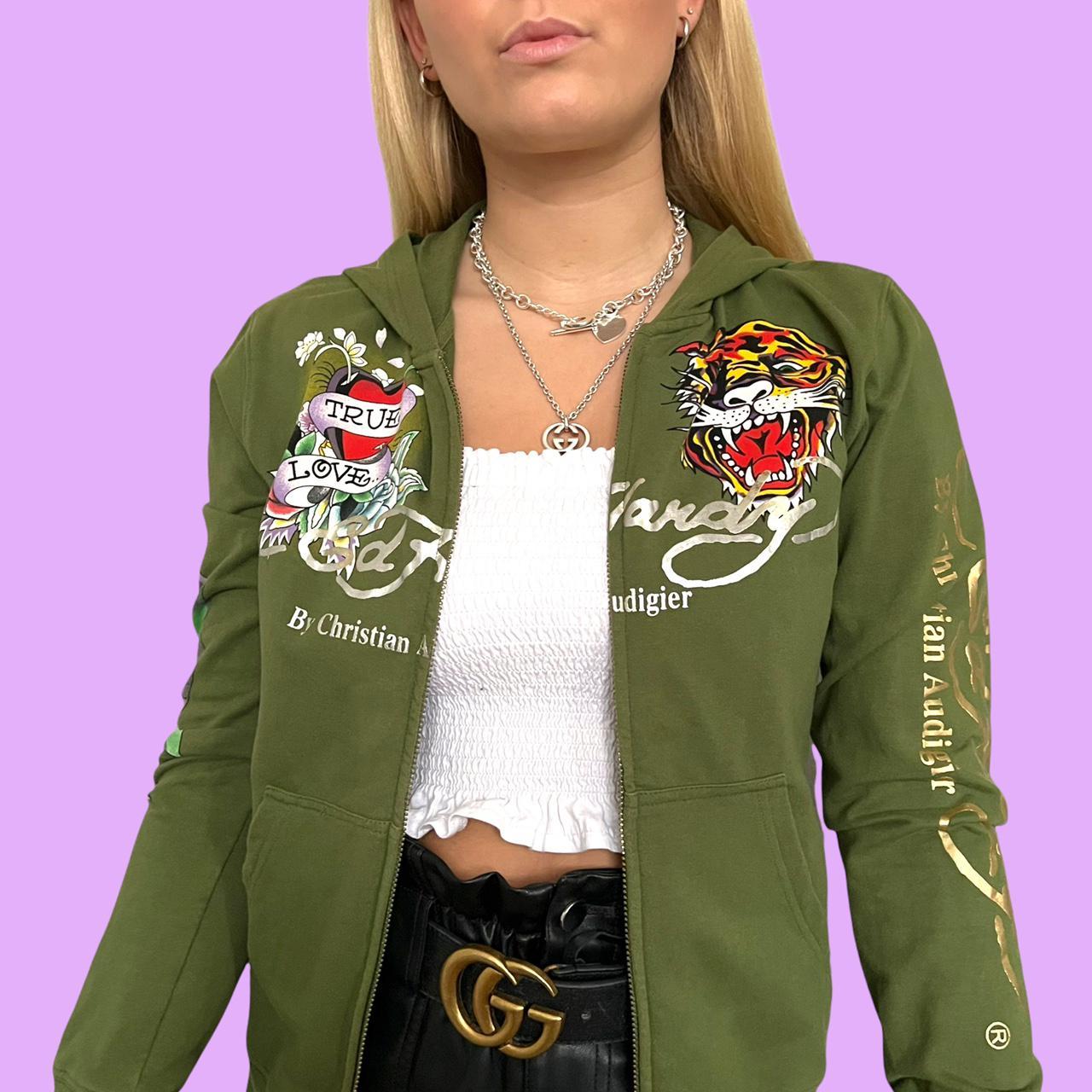 ed hardy zip up jacket