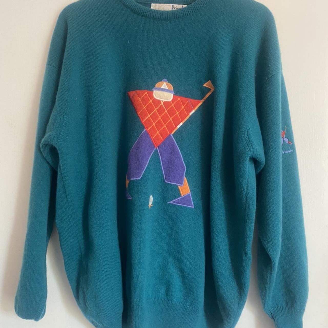 such a dank late 80s /90s Pringle jumper quality... - Depop