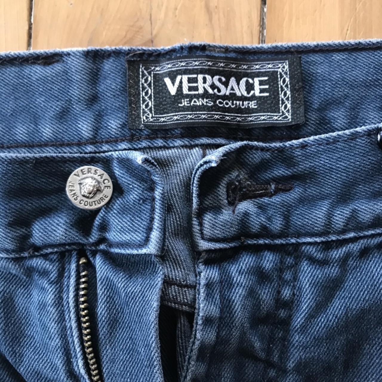 Vintage wash Versace jeans Have been altered to fit... - Depop