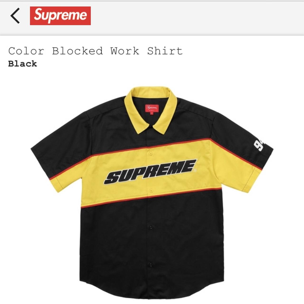 Supreme Color Blocked Work Shirt, Colour:...