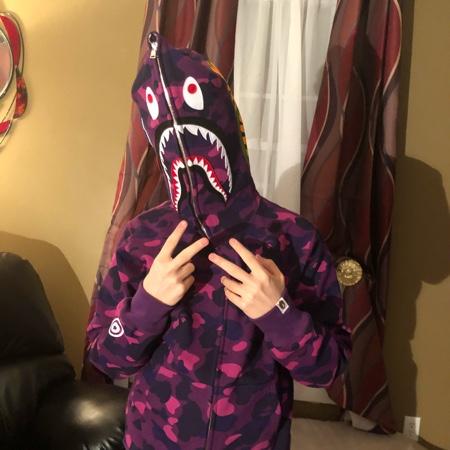 Purple best sale bape outfit