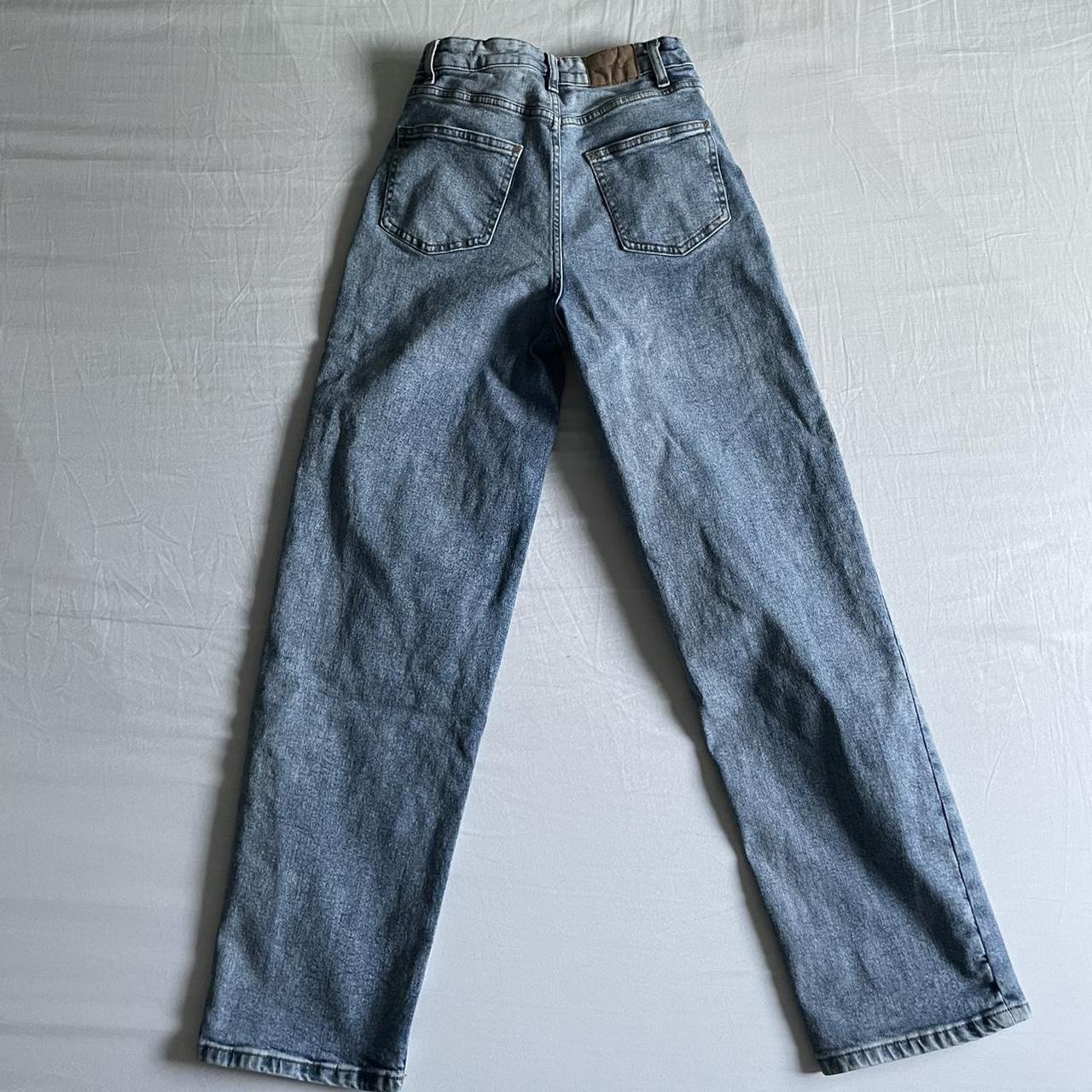 motel rocks parallel jeans in light wash denim -... - Depop