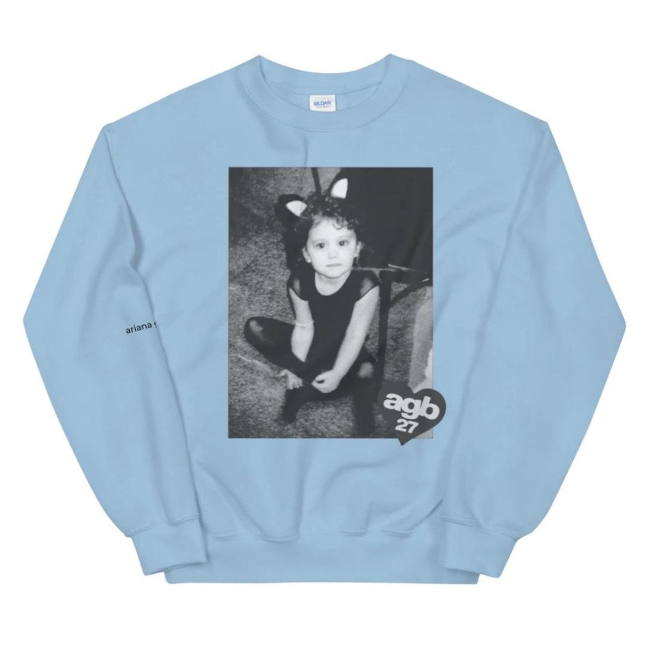 Ariana Grande sale M AGB 27 baby blue crewneck