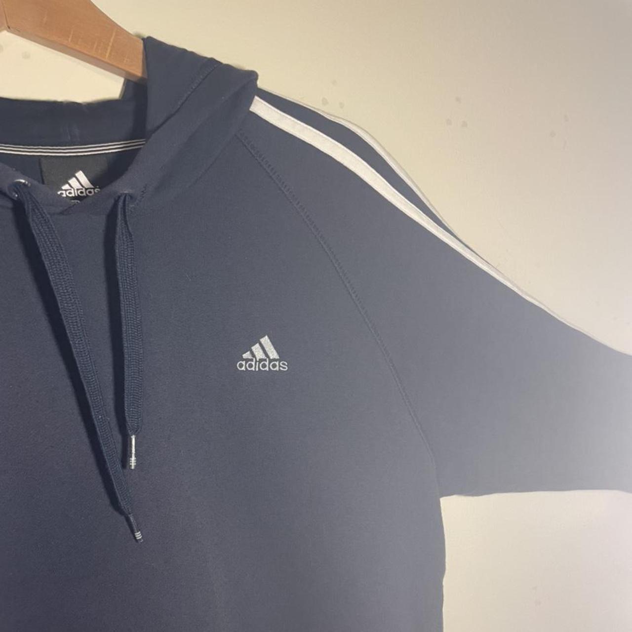 Adidas 3-Stripe Hoodie Really nice 90s style... - Depop