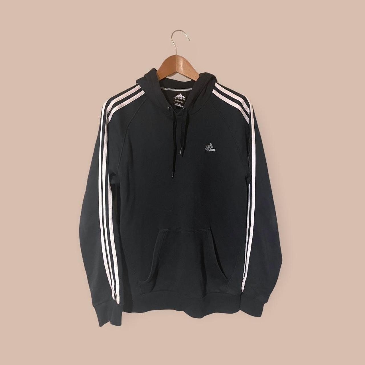 Adidas 3-Stripe Hoodie Really nice 90s style... - Depop