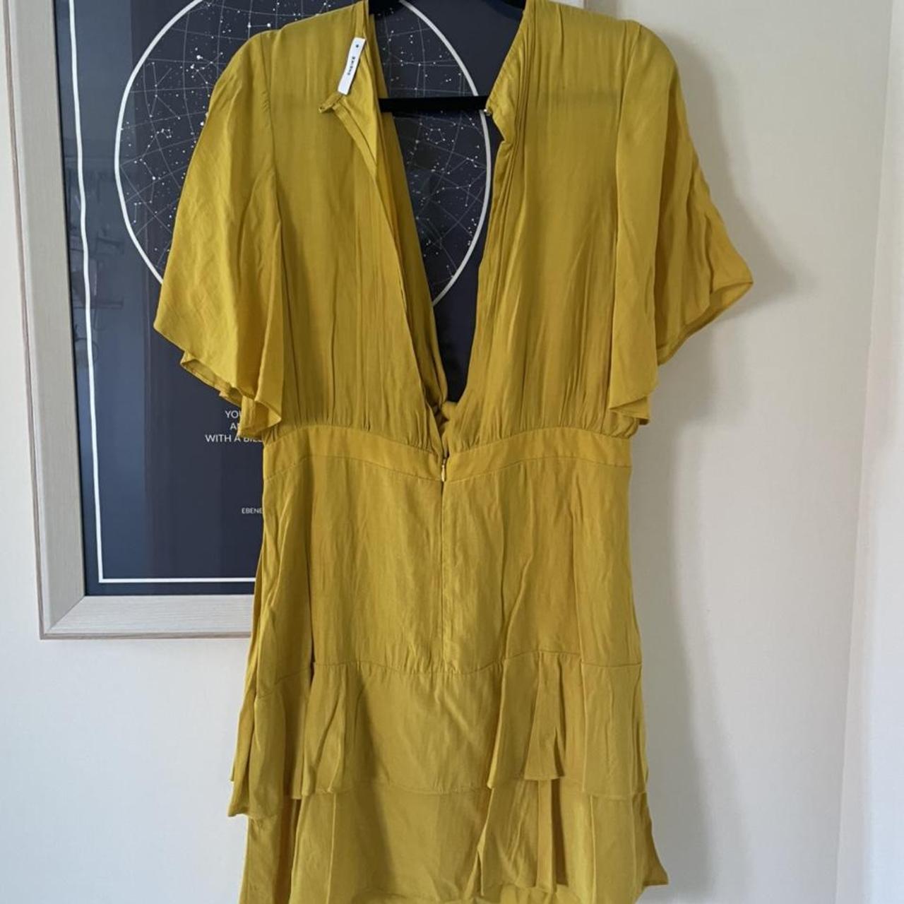 Sheike Mustard multi tie dress Depop