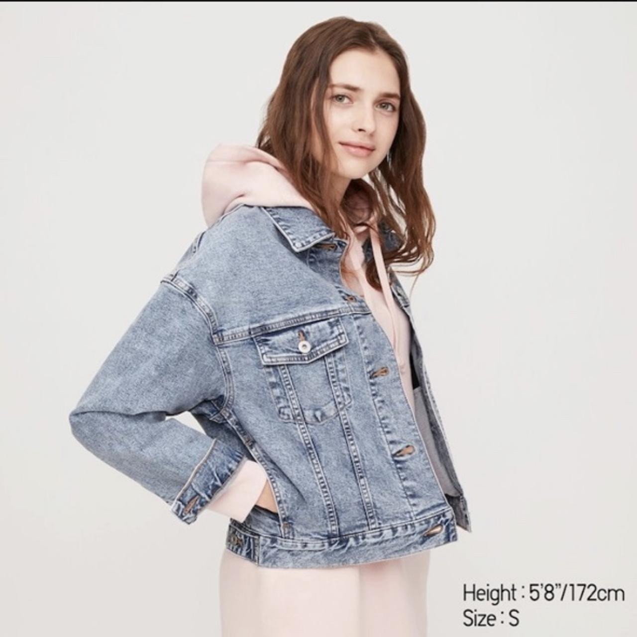 Uniqlo oversized denim jacket NWT Classic Depop