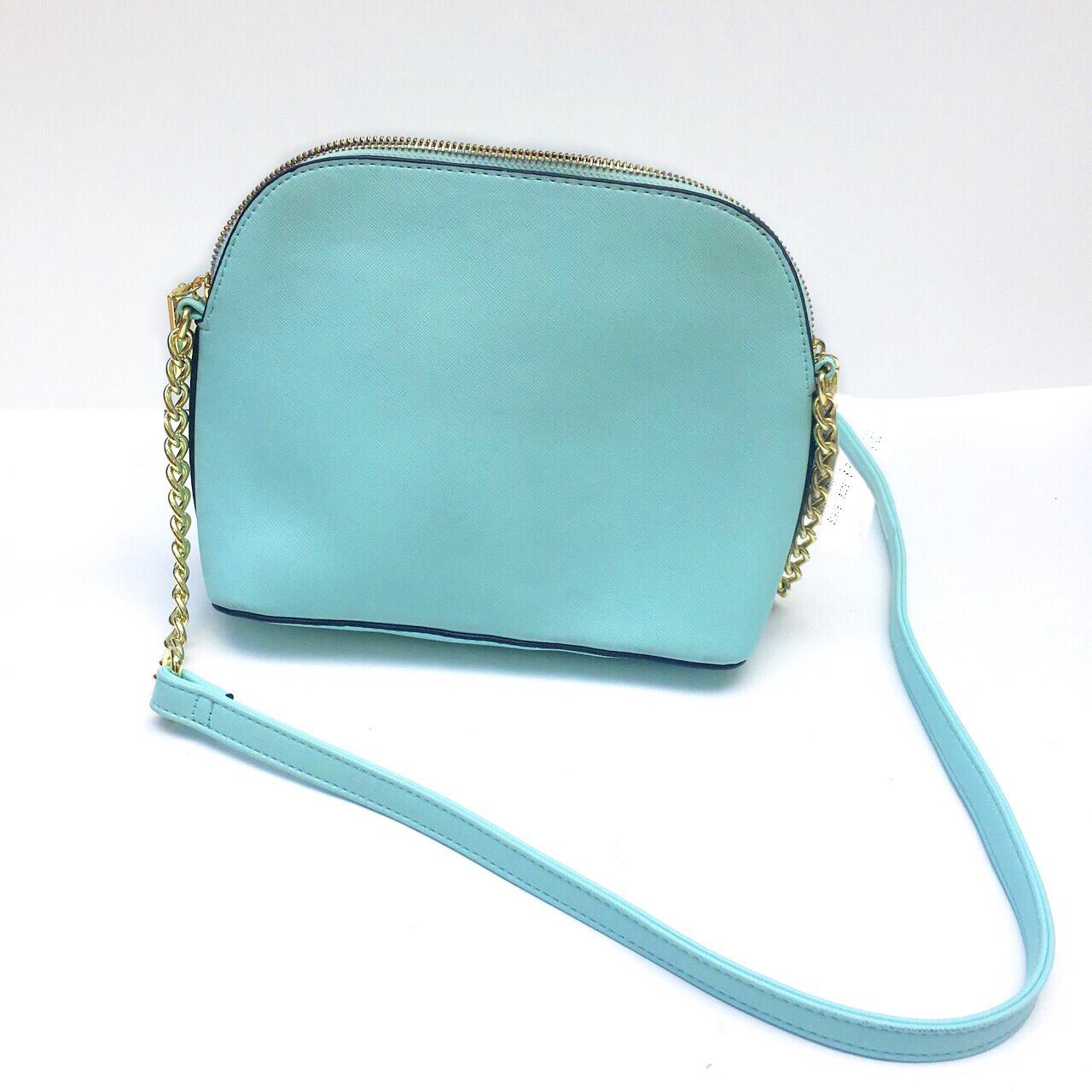 Steve Madden GEREL Angular Shoulder Bag, Aqua: Handbags