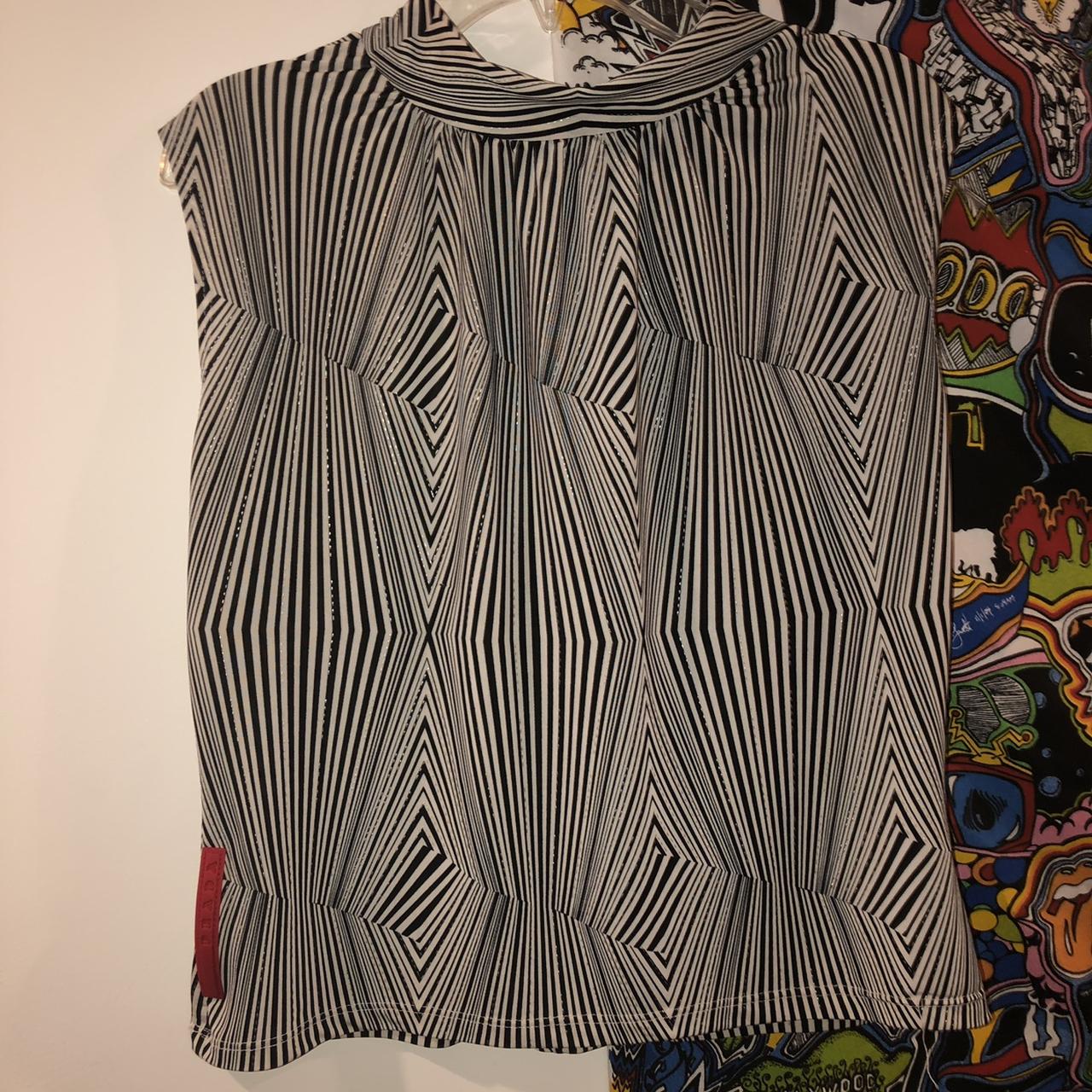 authentic vintage prada shirt very thin spandex... - Depop