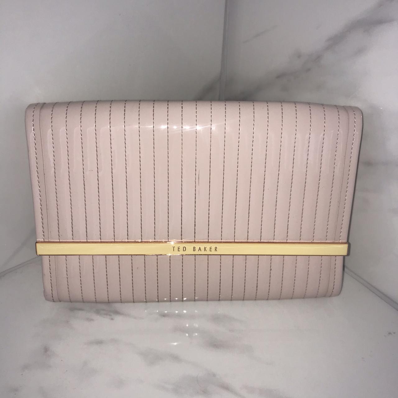 Baby Pink Ted Baker Clutch Bag 🎀 , With Rose gold