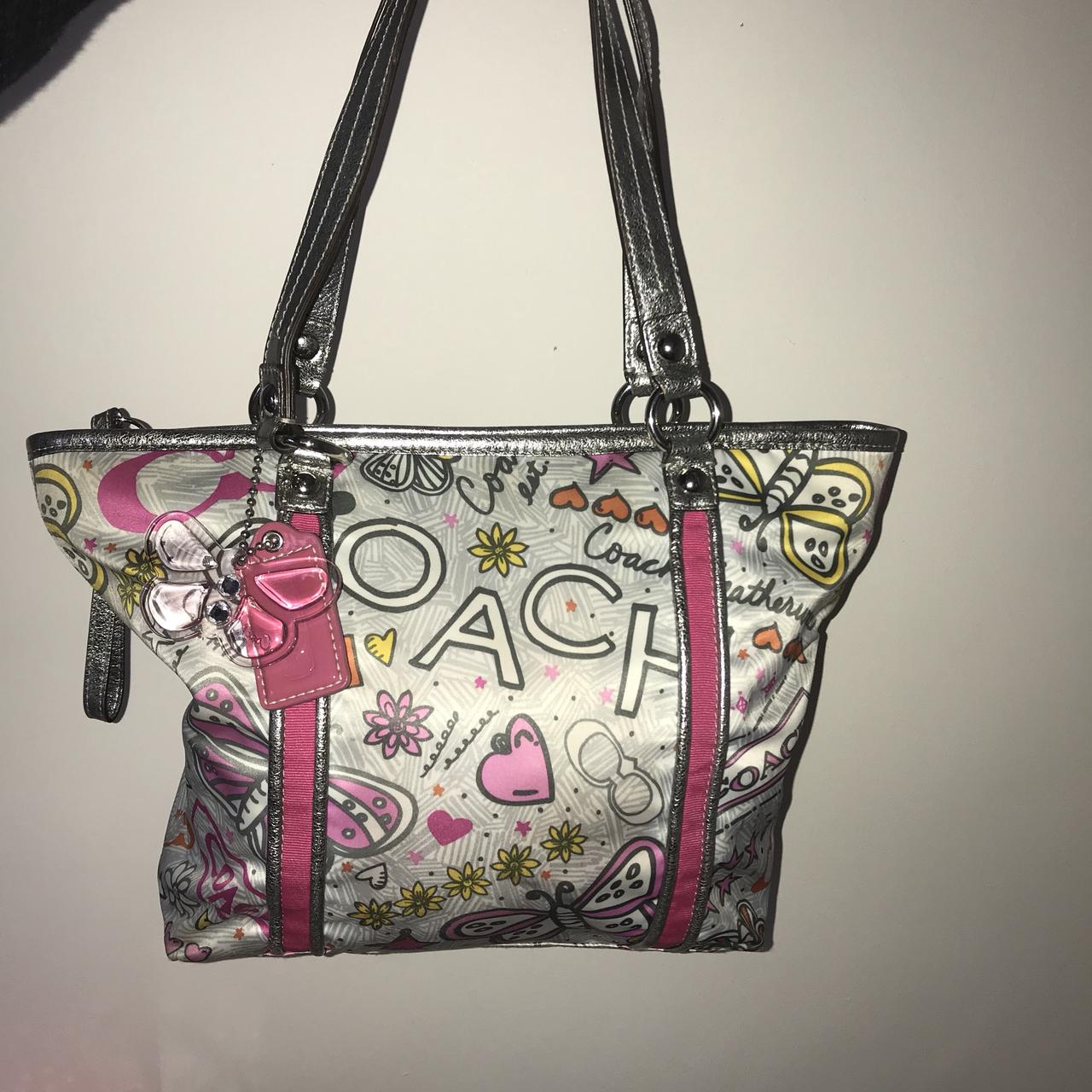 Rare Coach POPPY Graffiti Tote Bag | Coach poppy, Poppy badges, Coach purses