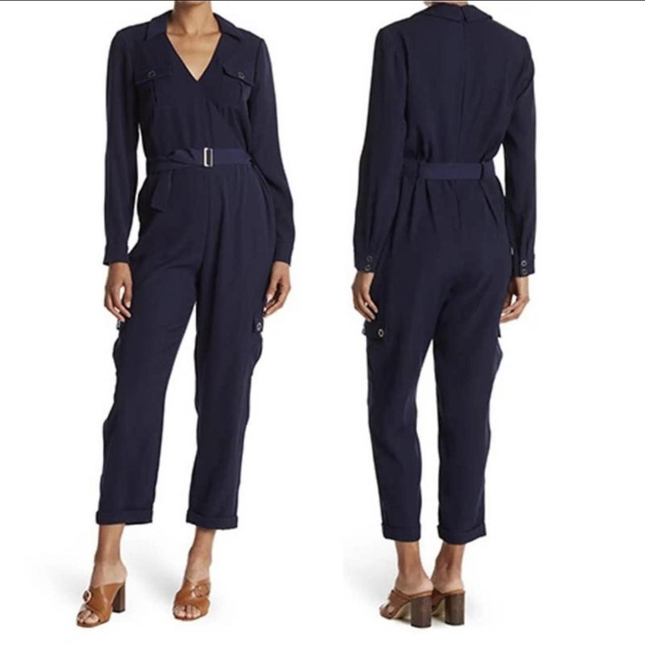 Ted Baker Women's Navy Jumpsuit | Depop