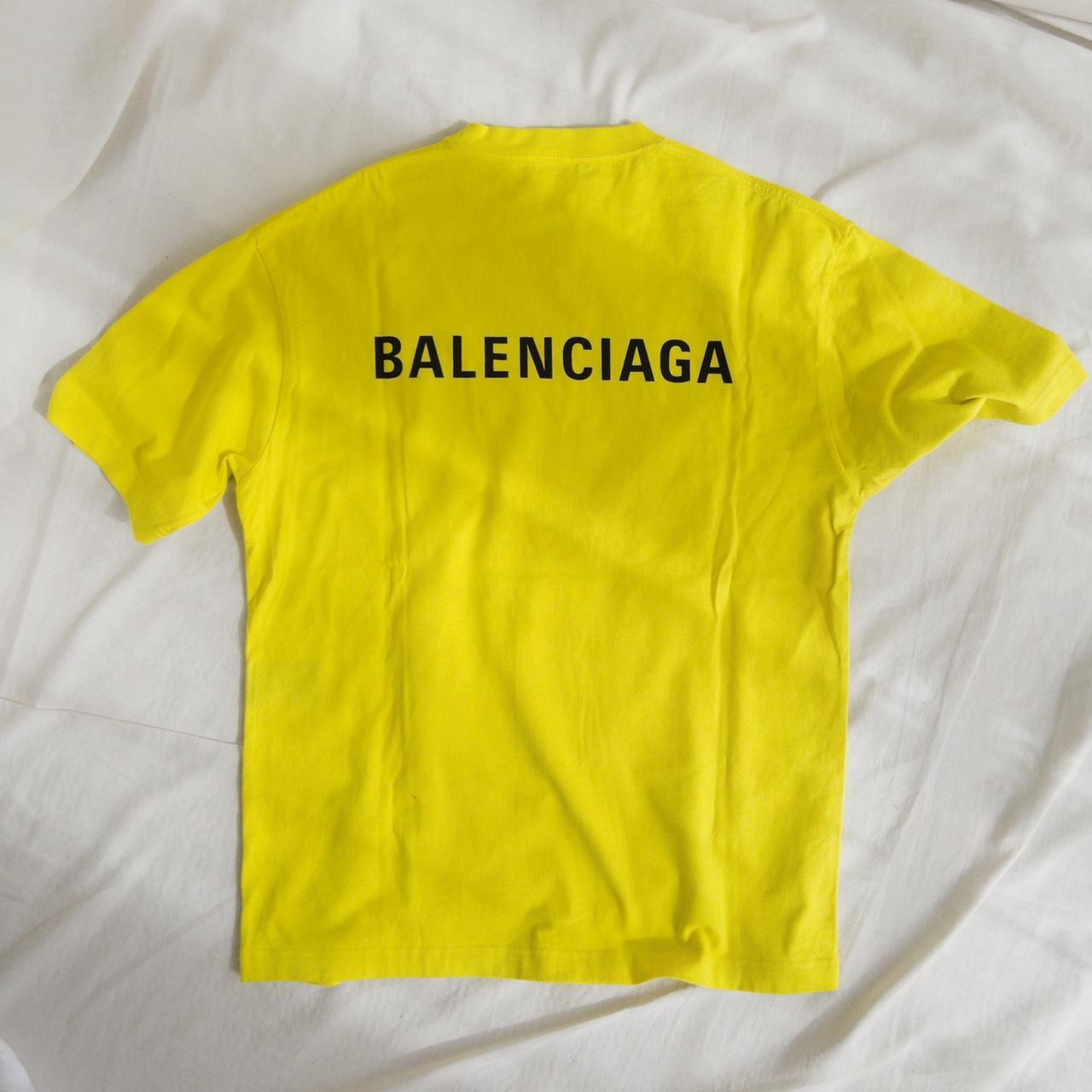 Balenciaga yellow store t shirt