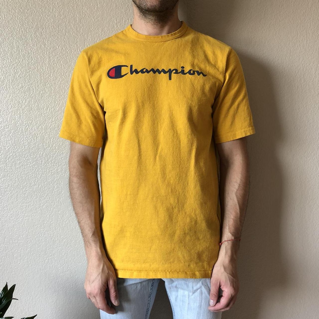 Mustard hot sale champion shirt