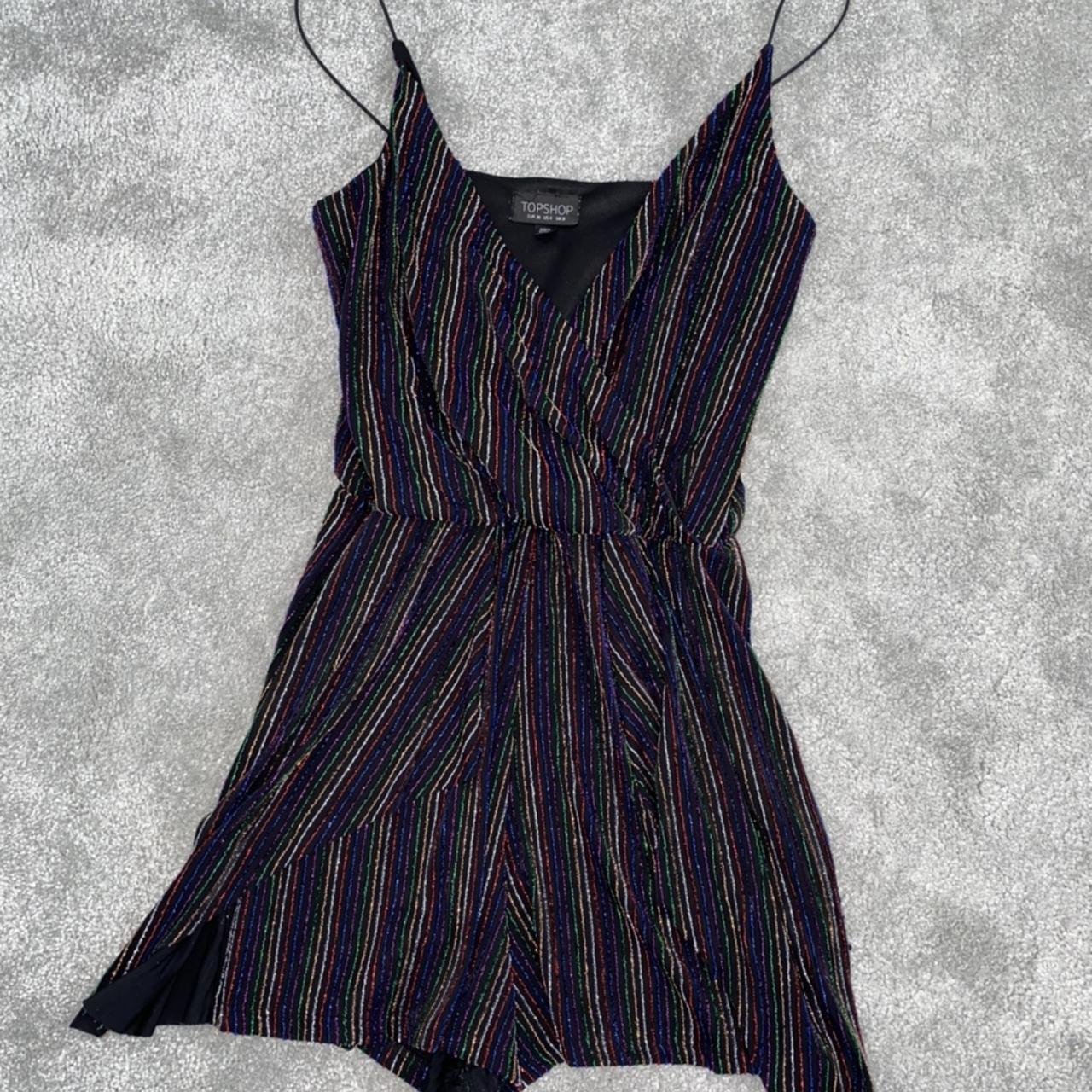 Topshop stripe hot sale playsuit