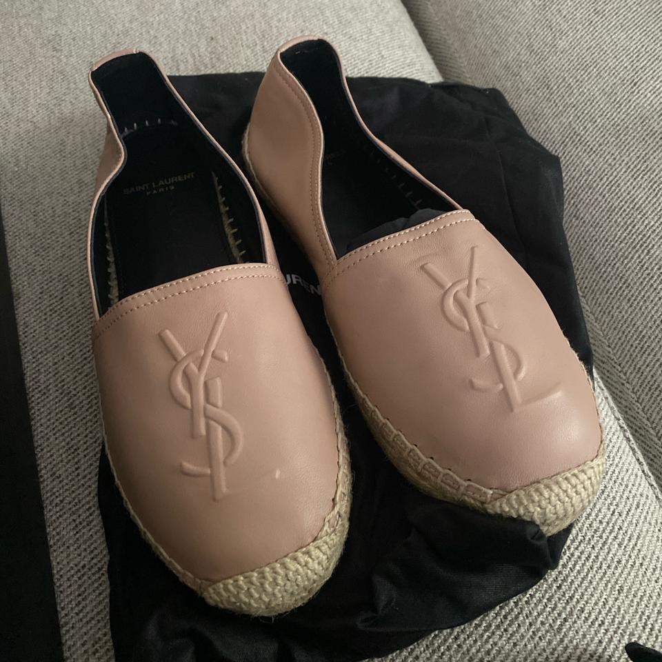 YSL NUDE ESPADRILLES FLATS. Size 36 (5-6) worn once