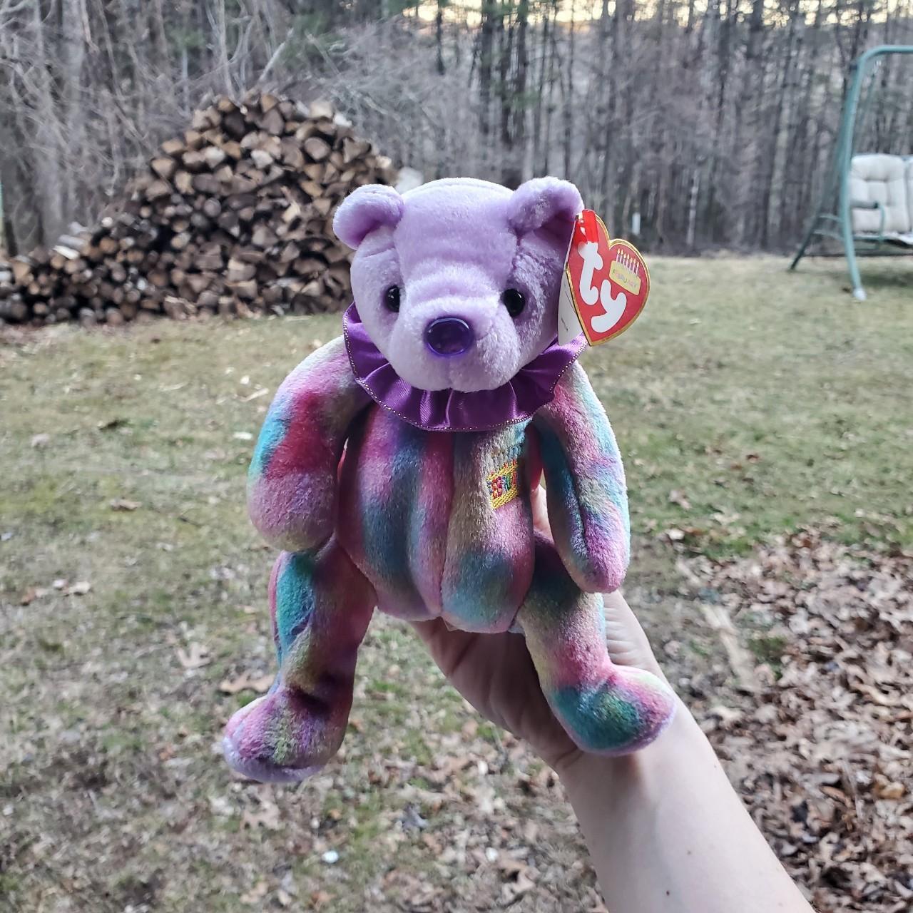 Purple elephant beanie sale baby