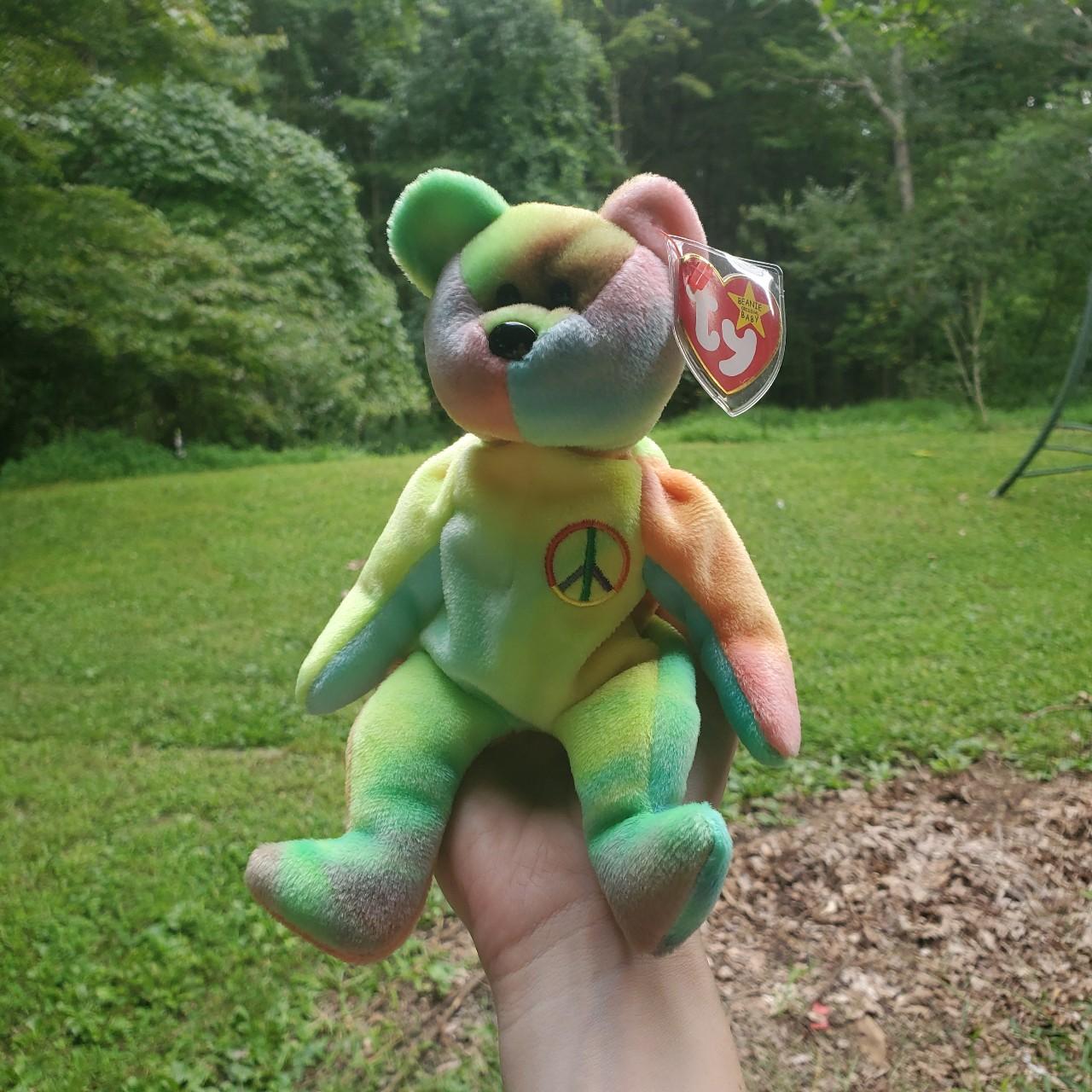 Beanie baby peace clearance bear 1996 value