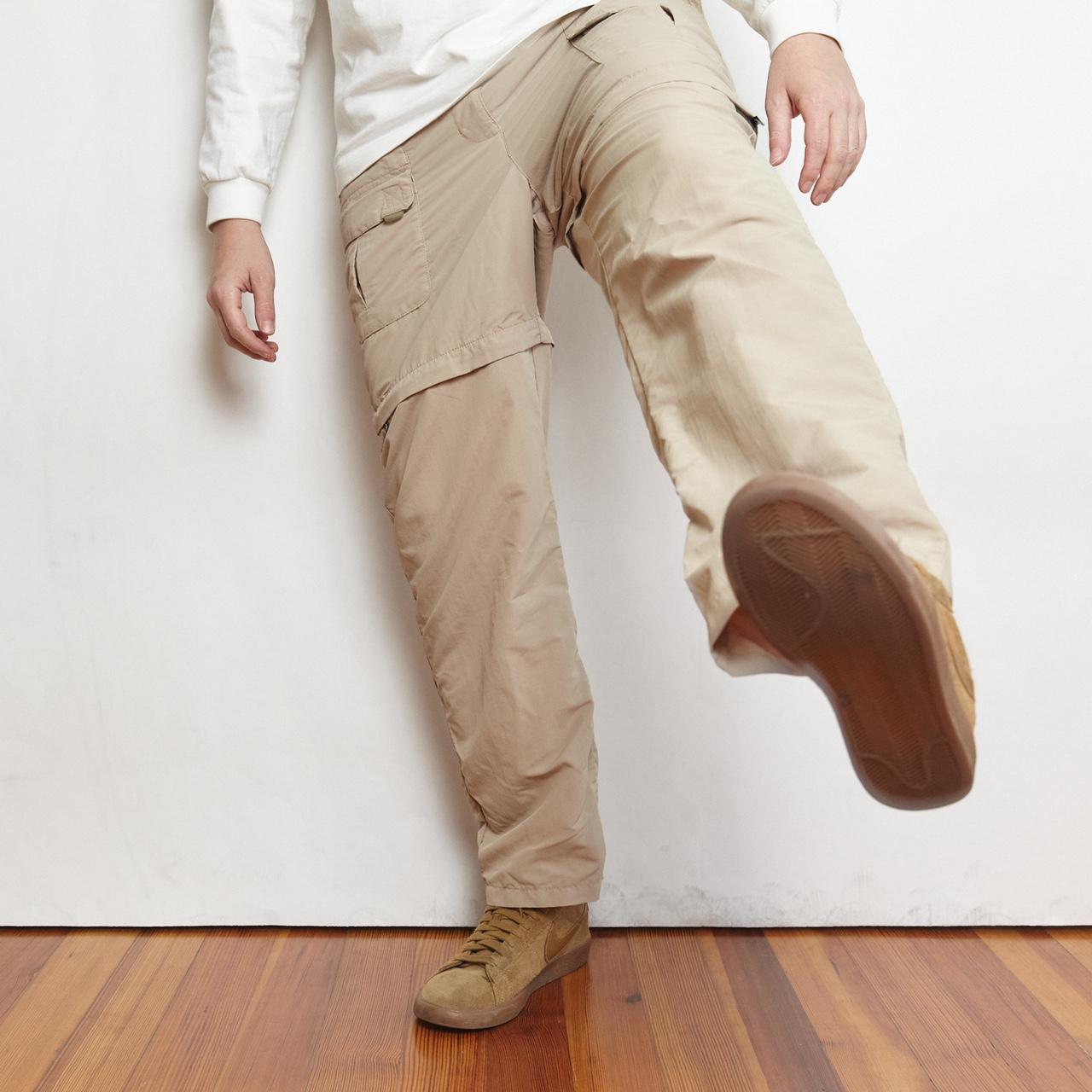 LL Bean Khaki cargo pants in Large. Waist is 3334... Depop