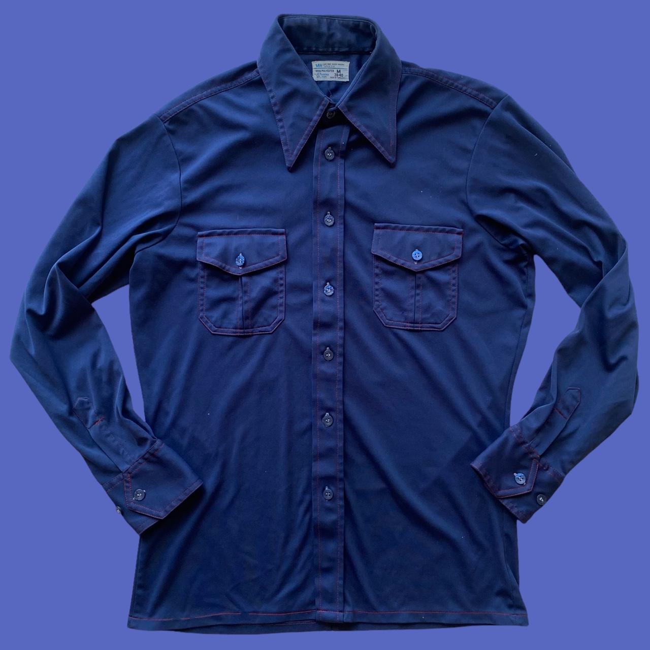 🔹 VINTAGE 1970’s JCPENNEY BLUE WESTERN BUTTONUP... Depop