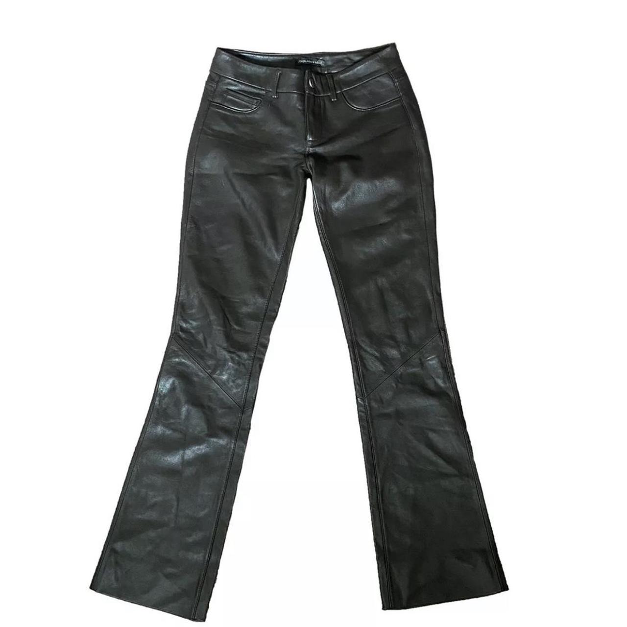Paige Black Label 100% leather pants Size-0... - Depop