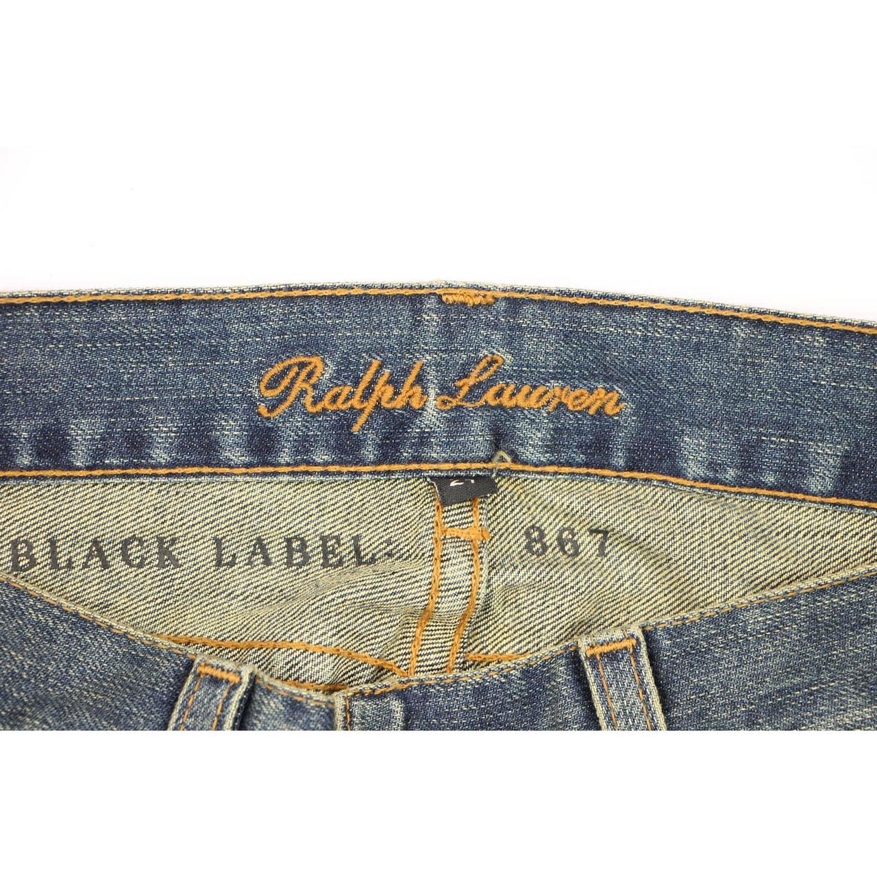 Ralph Lauren Black Label 867 Gold Embroidered Jeans... - Depop