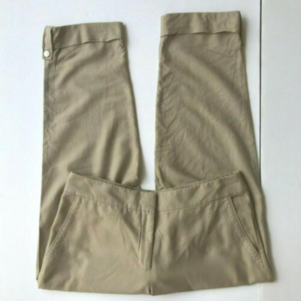 J Jill Pants Capris Size 10 Bamboo Beige Stretch - Depop