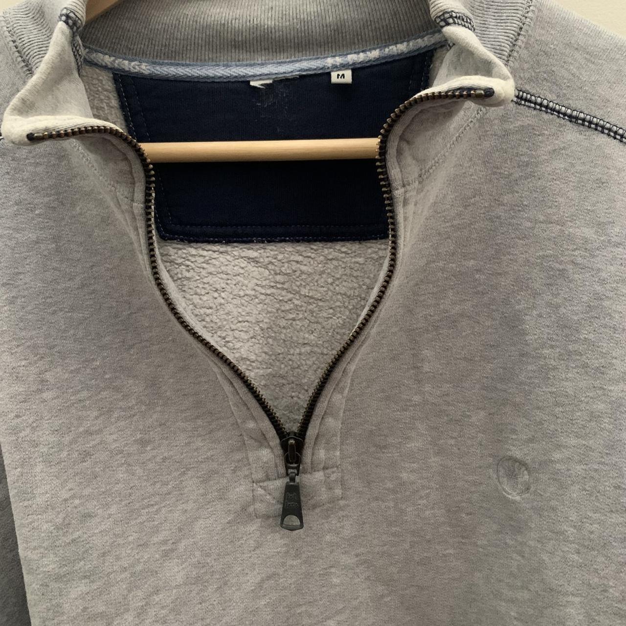 Fat face Padstow vintage grey quarter zip jumper... - Depop