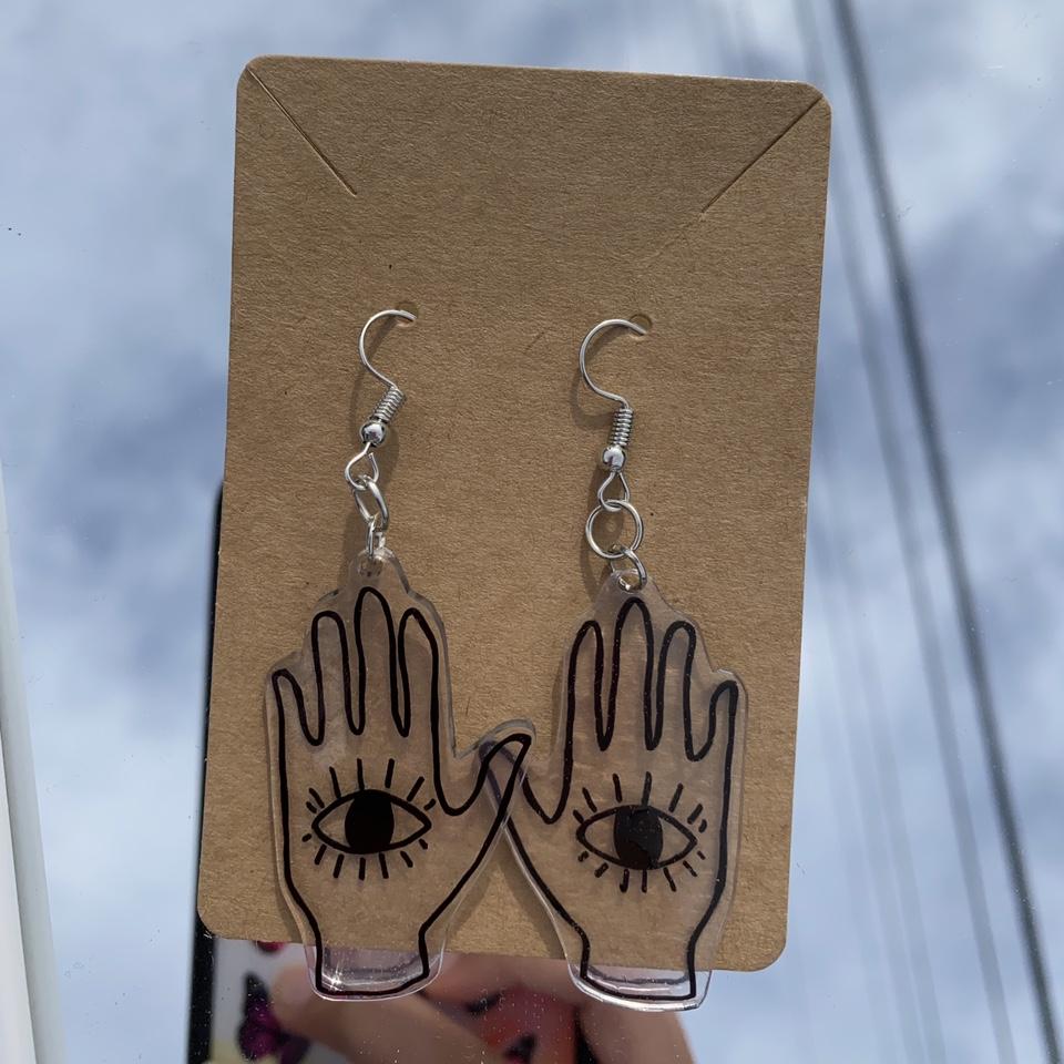 uno reverse card shrinky dink earrings 💗 • - Depop