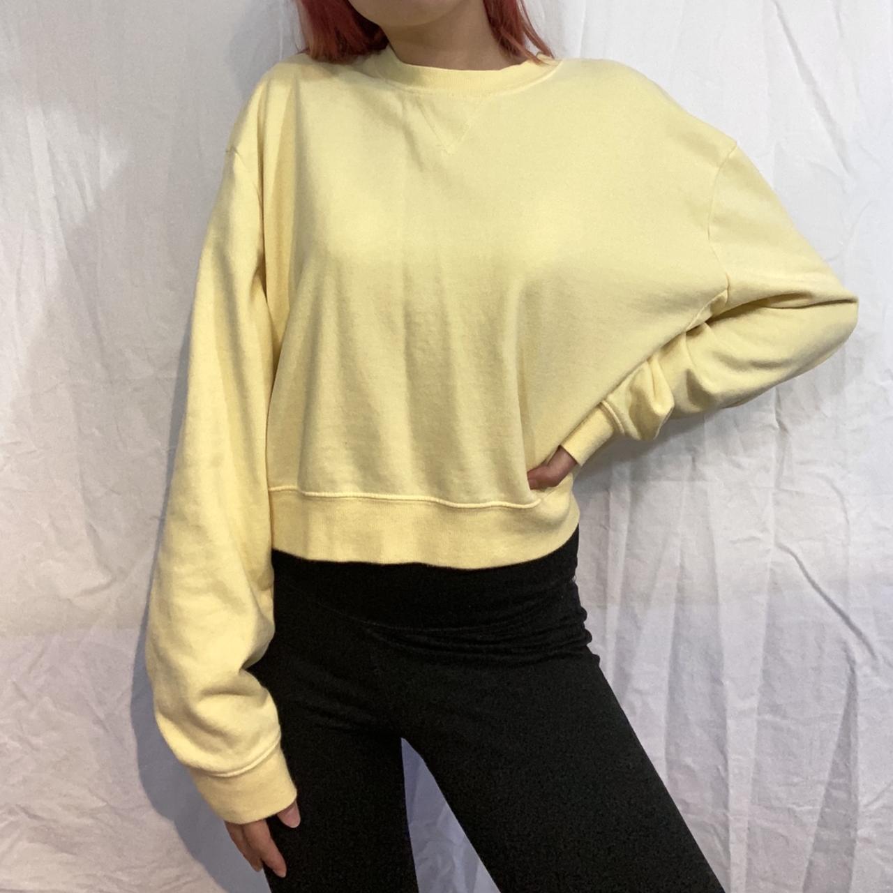 Urban Outfitters Women's Yellow Sweatshirt Depop