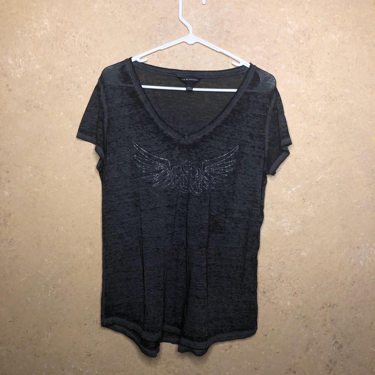 Rock and Republic Women's Black T-shirt