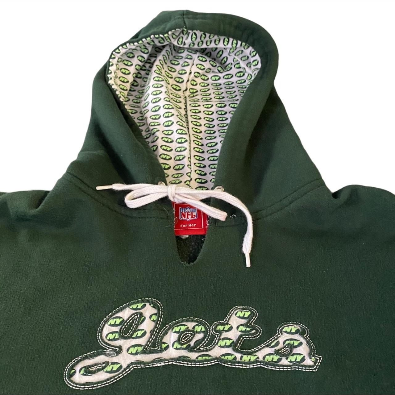 Green NFL NY Jets Sweatshirt Hoodie L 