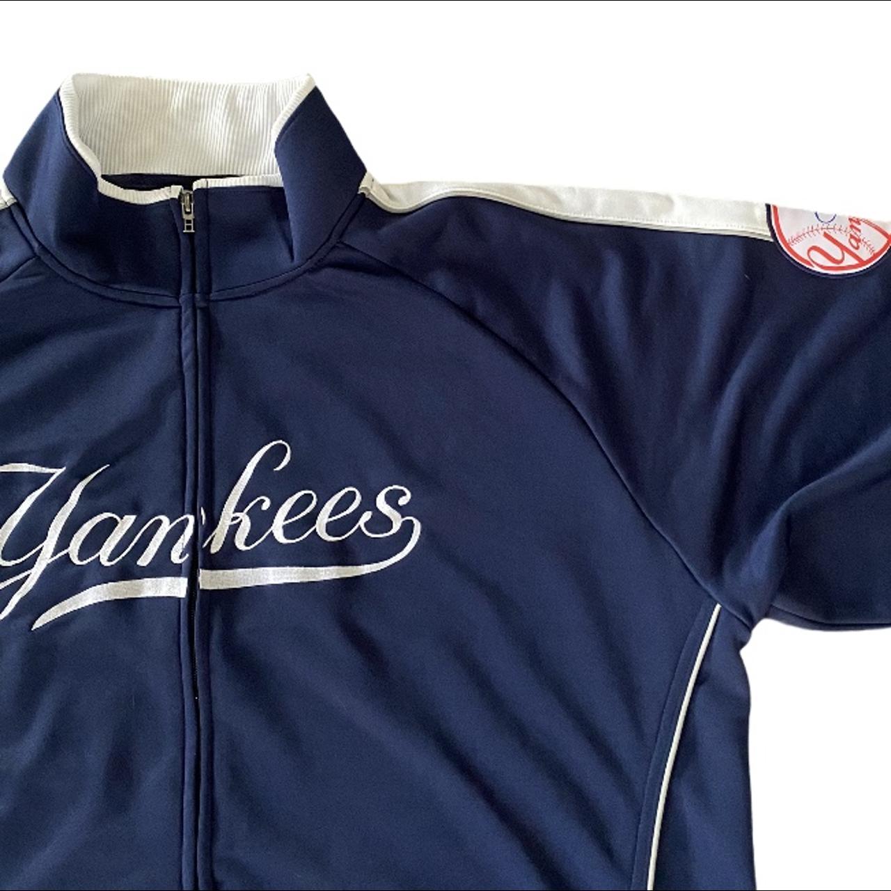 Nike New York Yankees track jacket in navy. - Depop