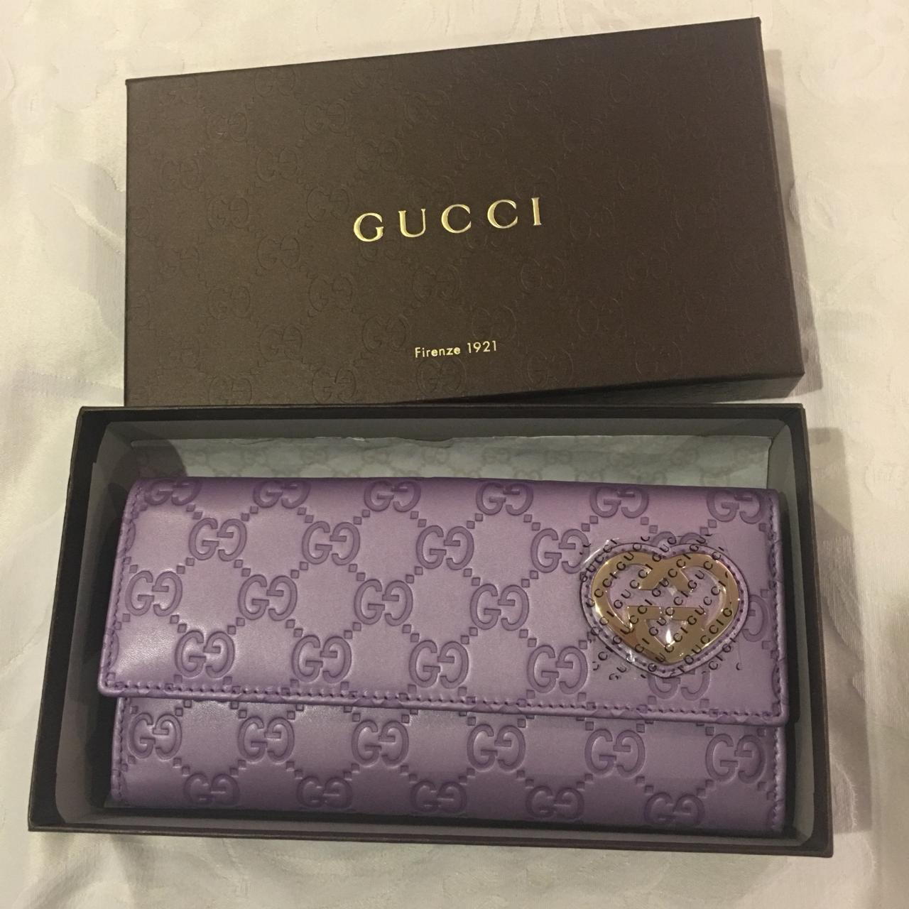 gucci wallet purple