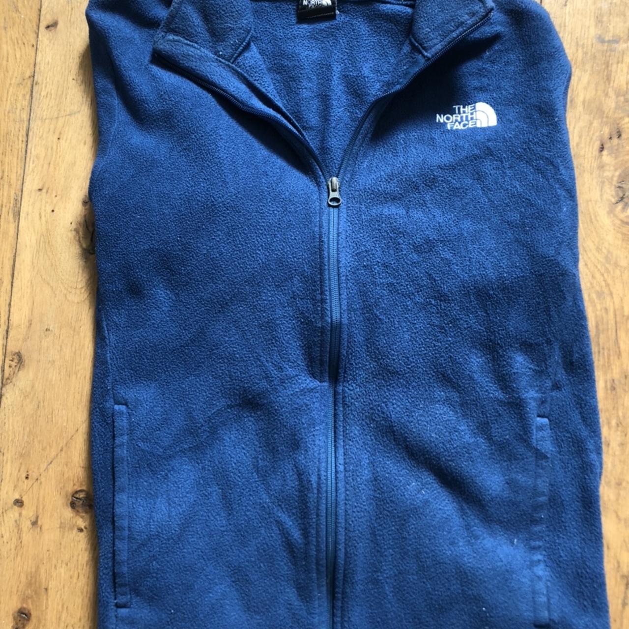 Dope Vintage North Face Full Zip Fleece Light Blue Depop