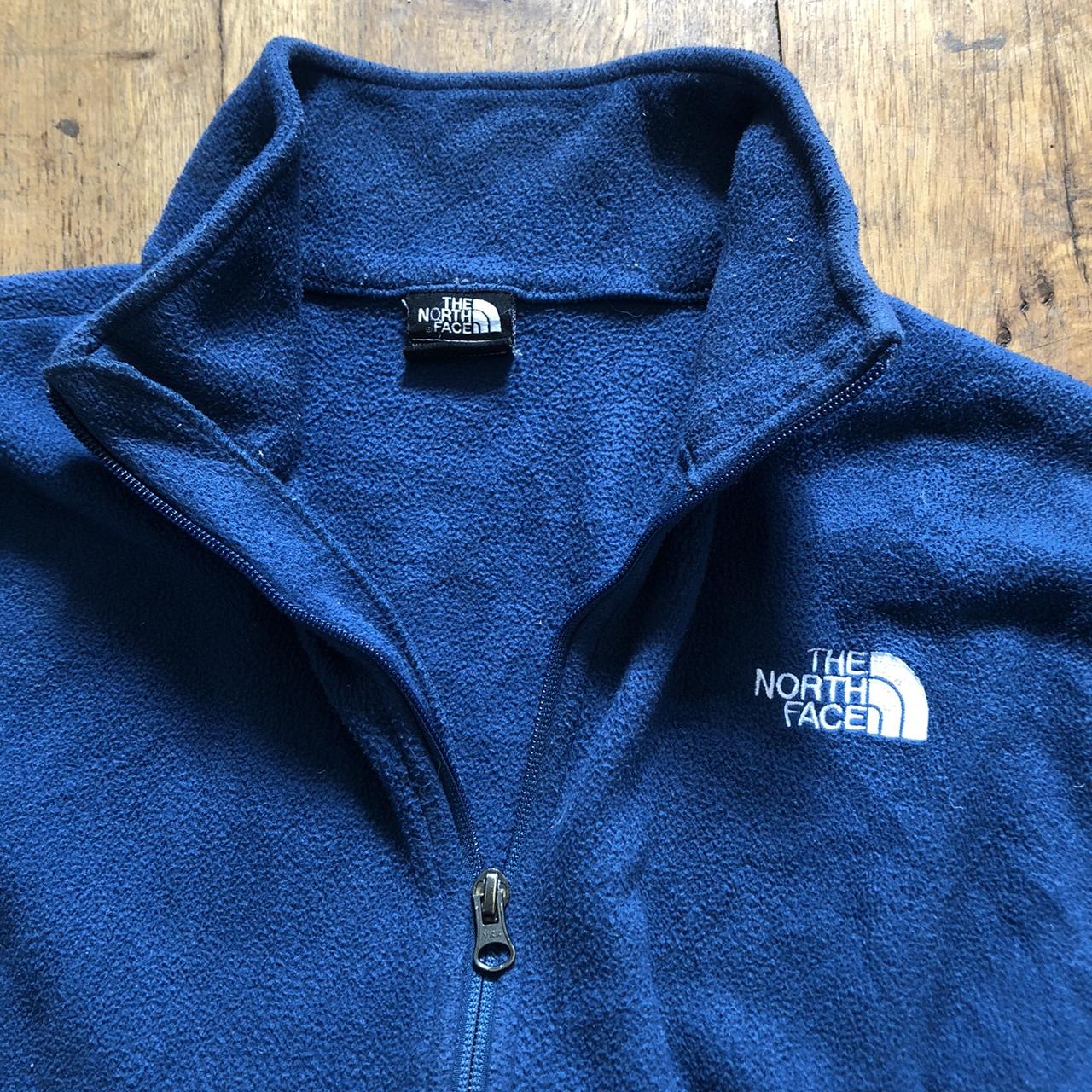 Dope Vintage North Face Full Zip Fleece Light Blue Depop