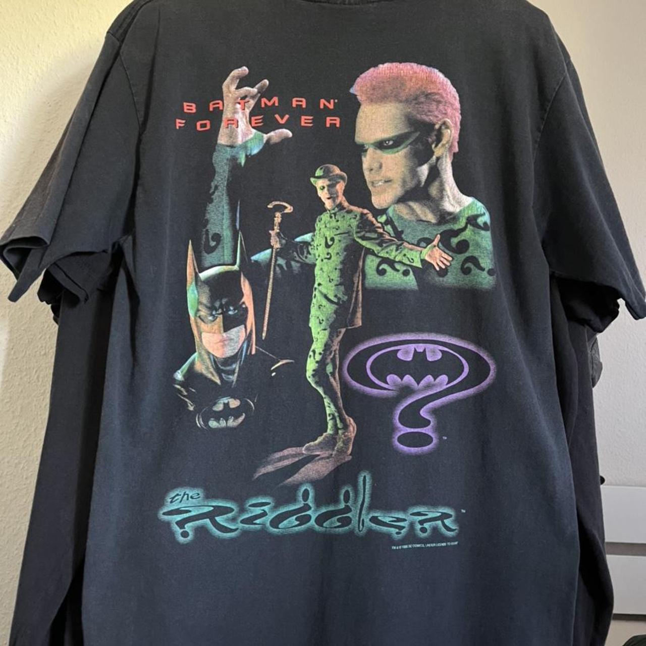 Batman Forever - Riddler Tee 1995 DC Comics Vintage,... - Depop