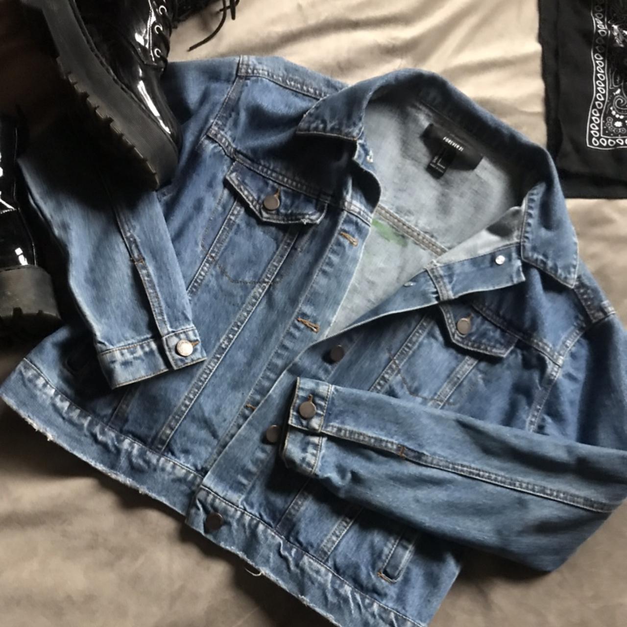 Reworked denim jacket hot sale forever 21