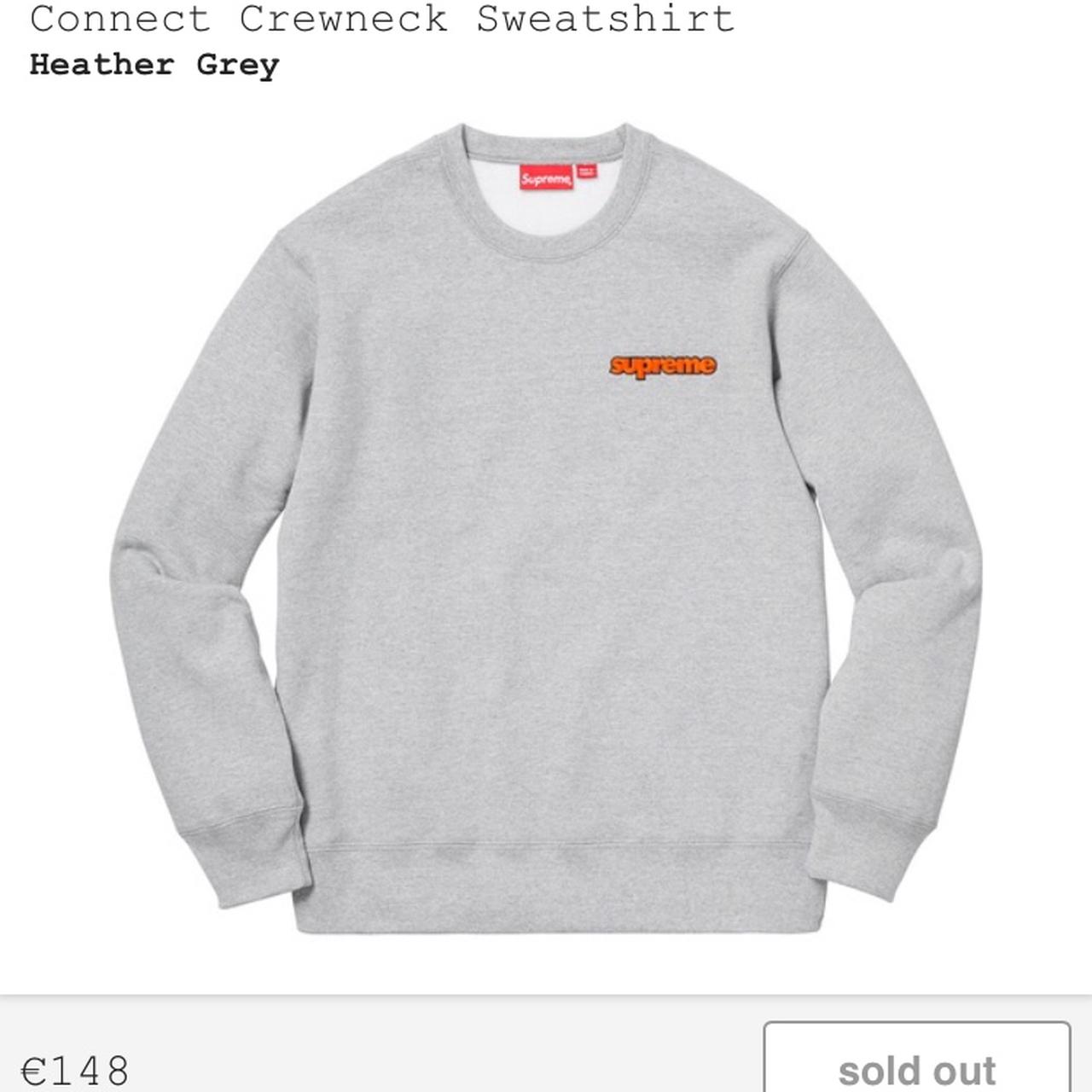 Supreme Connect Crewneck Sweatshirt Size: L All... - Depop