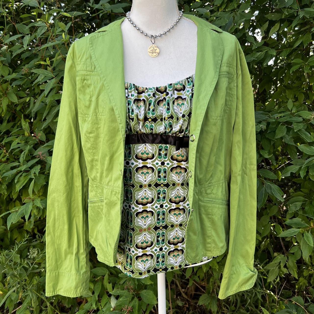 Ann taylor shop green jacket