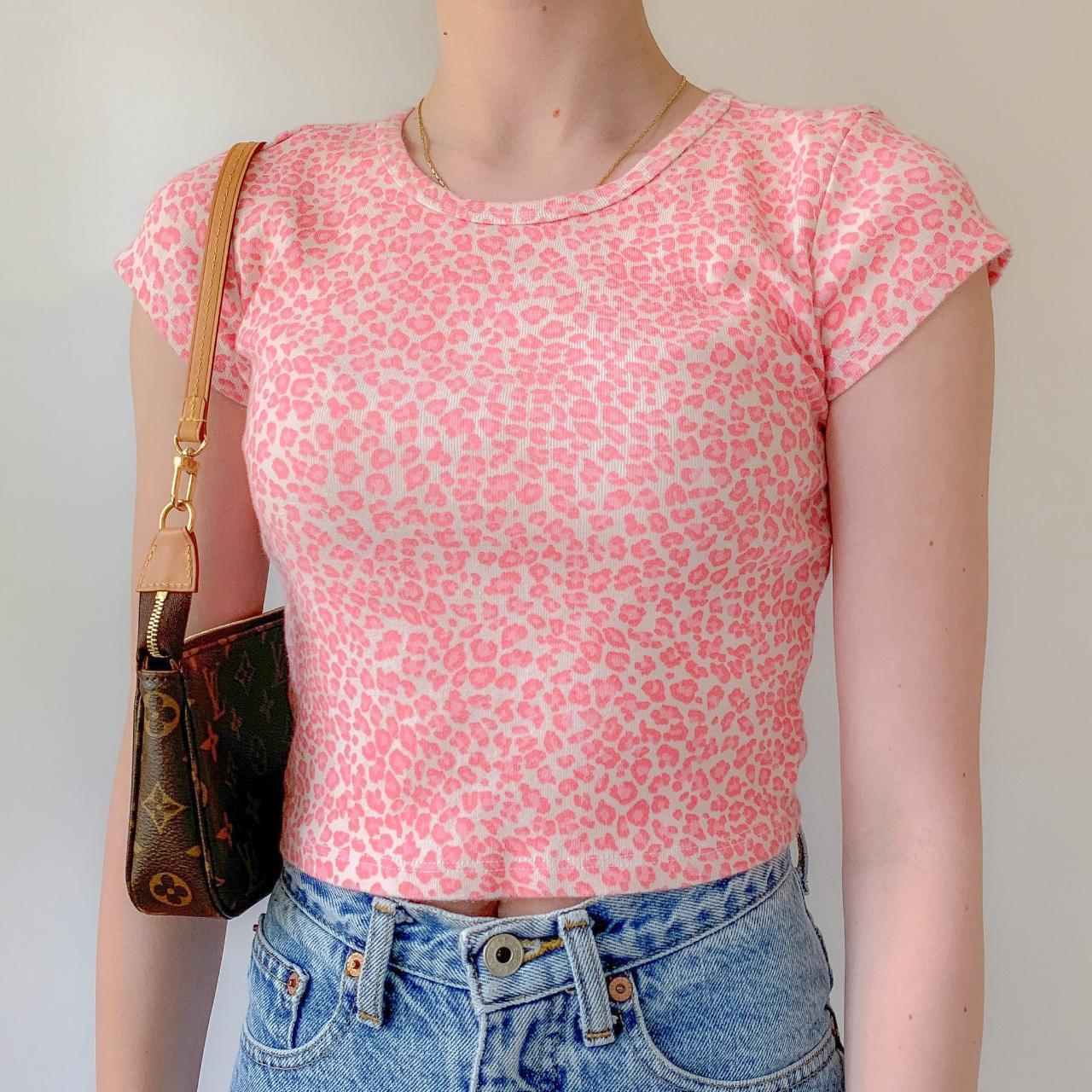 Pink cheetah deals ashlyn shirt