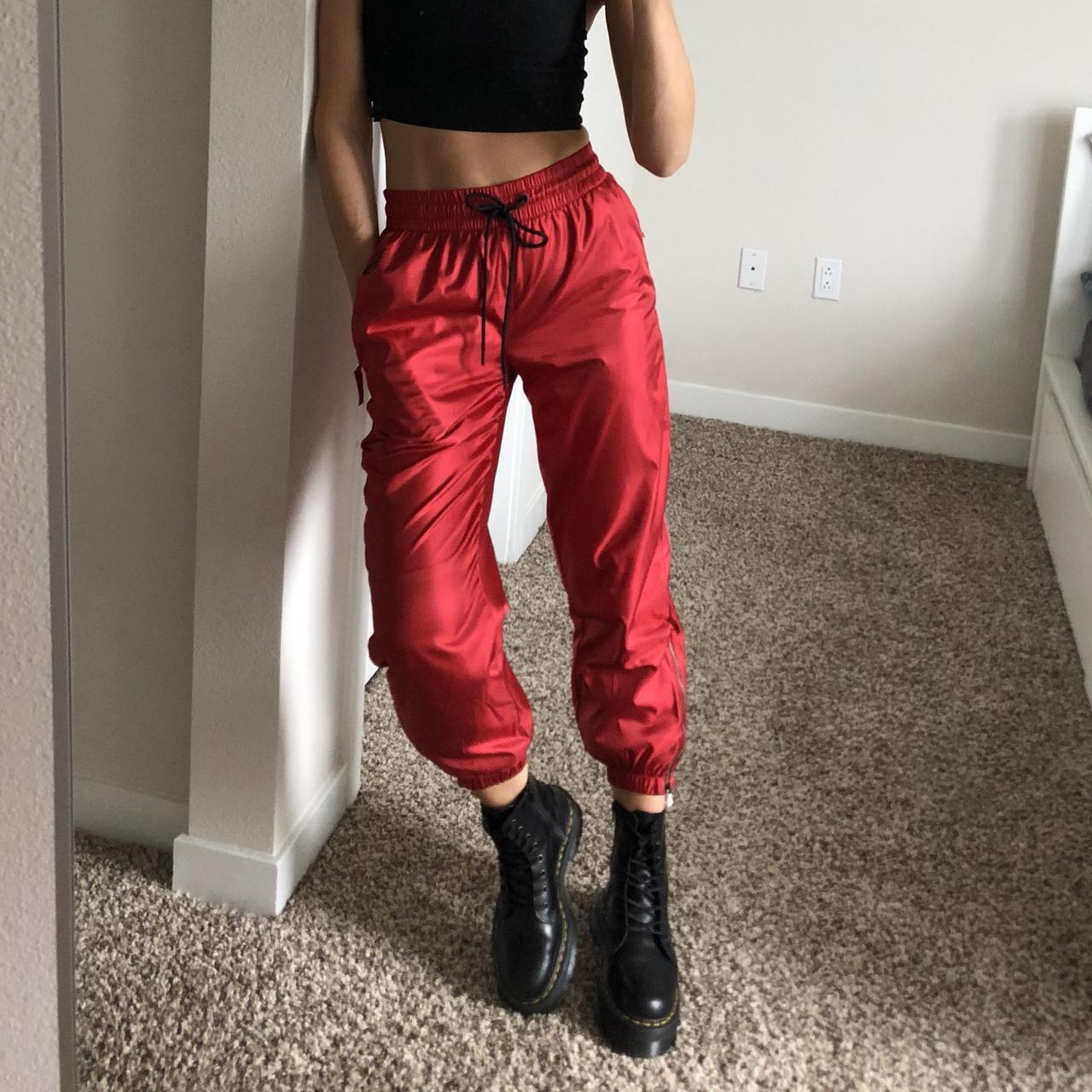 nike women's satin track pants