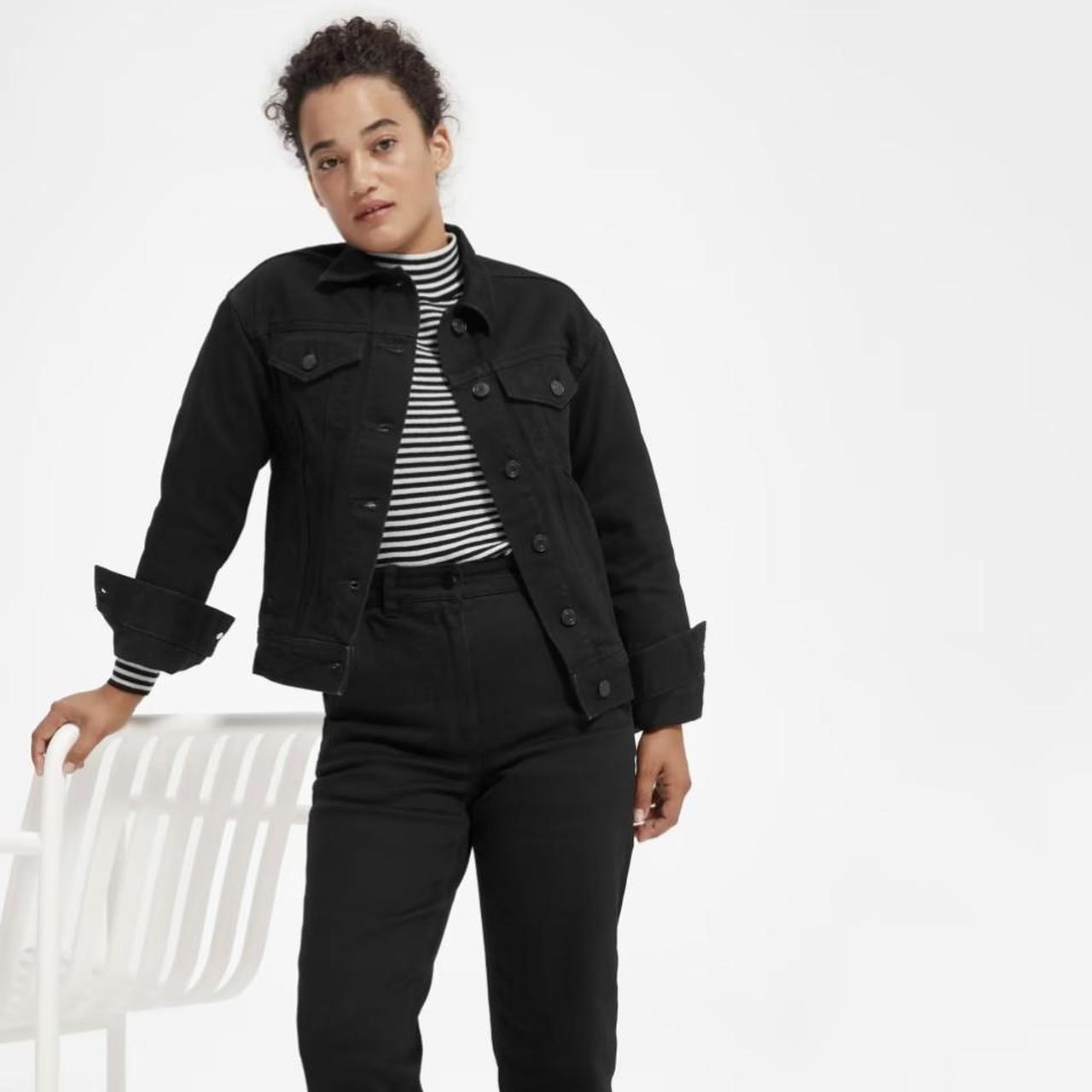 Everlane black denim on sale jacket