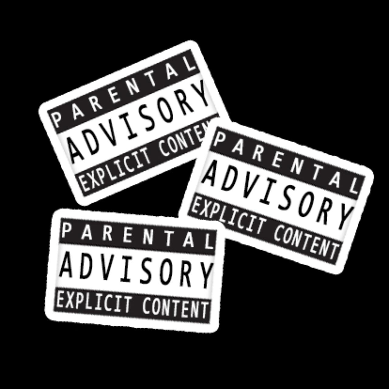 3 x Parental Advisory Sticker Bomb #Music #Rap - Depop