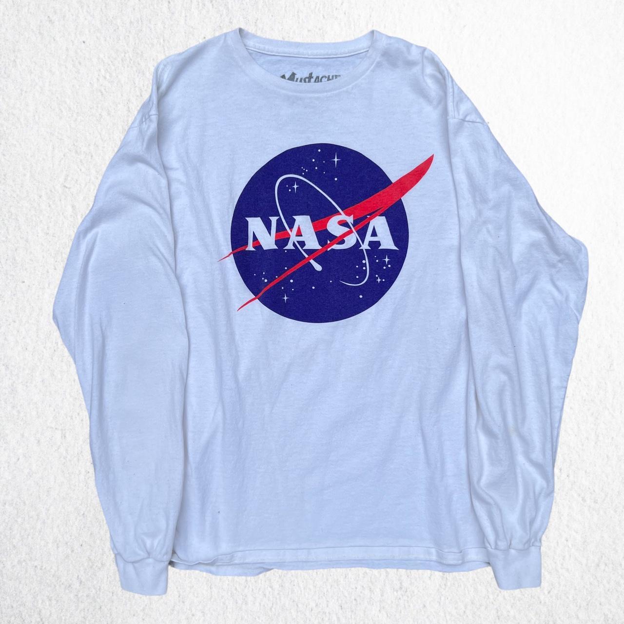 White Long Sleeve Nasa t shirt. Nice and simple Nasa... - Depop