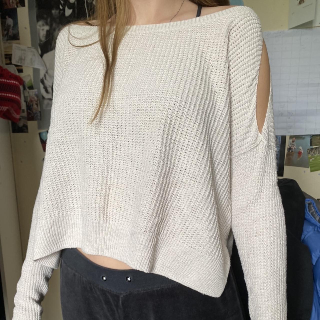 Hollister off the shoulder on sale jumper