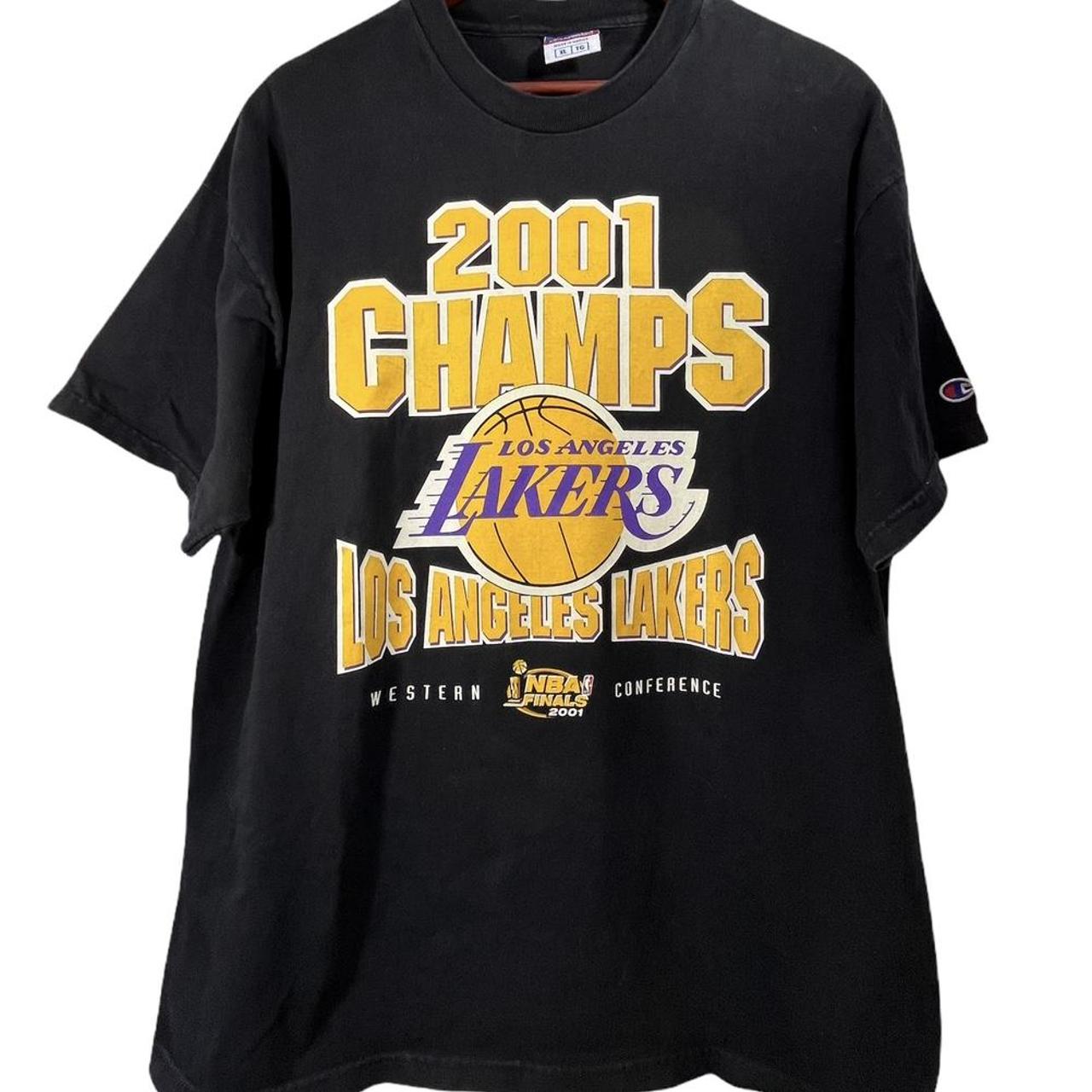 Vintage NBA (Tour Champ) - Los Angeles Lakers Finals Champions T-Shirt 2000 XX-Large